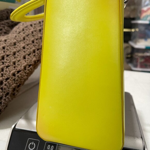 2014 CHRISTIAN DIOR BOX CALFSKIN GRADIENT MEDIUM LADY DIOR YELLOW ORANGE W/STRAP - Picture 3 of 15